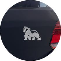 Adesivo de Carro Gorila Rei - Cor Prata