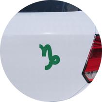 Adesivo de Carro Horóscopo Signo Capricórnio - Cor Verde - Melhor Adesivo