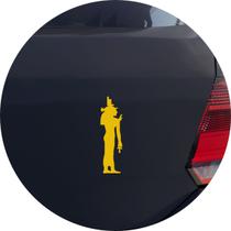 Adesivo de Carro Ísis Deusa Egípcia - Cor Amarelo - Melhor Adesivo