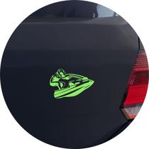 Adesivo de Carro Jet Ski Esporte - Cor Verde