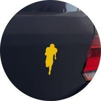 Adesivo de Carro Jogador de Futebol Americano - Cor Amarelo
