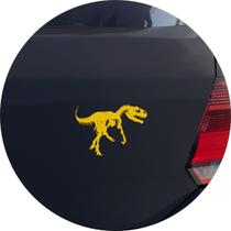 Adesivo de Carro Jurassic Park - Tiranossauro T-Rex - Cor Amarelo - Melhor Adesivo