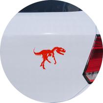 Adesivo de Carro Jurassic Park - Tiranossauro T-Rex - Cor Vermelho