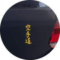 Adesivo de Carro Karate-do Kanji Japonês - Cor Amarelo