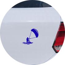 Adesivo de Carro Kitesurf Kiteboarding Flysurf - Cor Azul
