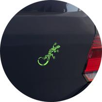 Adesivo de Carro Lagarto Camaleão Tribal Lizard - Cor Verde Claro