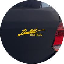 Adesivo de Carro Limited Edition Tuning - Cor Amarelo - Melhor Adesivo