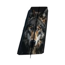 Adesivo De Carro Lobo 2 Peças Decalque De Vinil Animal Porta Poste B-pillar Adesivo Decorativo Diy