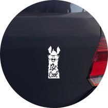 Adesivo de Carro Lobo Uivando ao Luar - Cor Branco