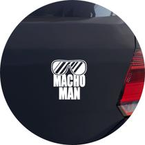 Adesivo de Carro Macho Man - Cor Vinho
