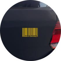 Adesivo de Carro Made in Germany - Cor Amarelo