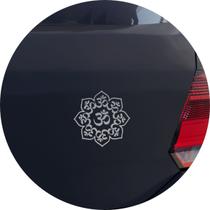 Adesivo de Carro Mandala Om Mantra - Cor Amarelo