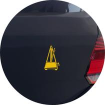 Adesivo de Carro Marcador Metrônomo - Cor Amarelo