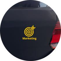 Adesivo de Carro Marketeiro Profissão Área de Marketing - Cor Roxo - Melhor Adesivo