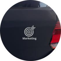 Adesivo de Carro Marketeiro Profissão Área de Marketing - Cor Roxo - Melhor Adesivo