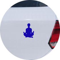 Adesivo de Carro Meditação Eu Interior - Cor Azul