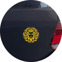 Adesivo de Carro Medusa Monstro Mitologia - Cor Amarelo