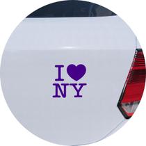 Adesivo de Carro New York - I Love NY - Cor Roxo