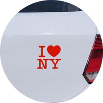 Adesivo de Carro New York - I Love NY - Cor Vermelho