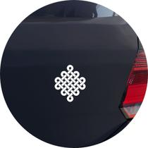 Adesivo de Carro Nó Perene - Cor Branco