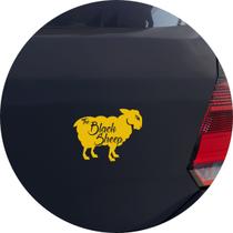 Adesivo de Carro Ovelha Negra - Cor Amarelo