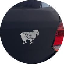 Adesivo de Carro Ovelha Negra - Cor Prata