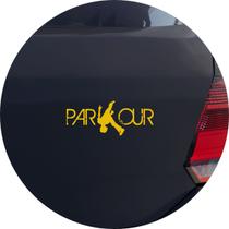 Adesivo de Carro Parkour - Cor Amarelo