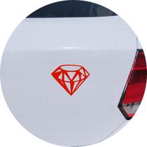 Adesivo de Carro Pedra De Diamante - Cor Vermelho