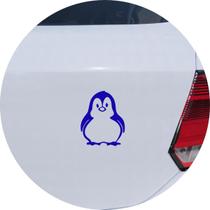 Adesivo de Carro Pinguim de Geladeira - Cor Azul