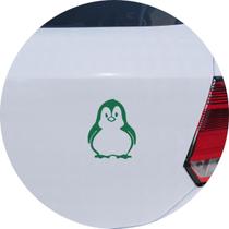 Adesivo de Carro Pinguim de Geladeira - Cor Verde