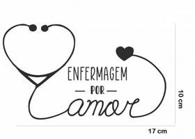 Adesivo De Carro Profissão- Enfermagem Atenção As Medidas