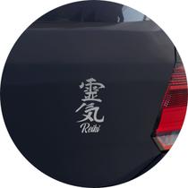 Adesivo de Carro Reiki - Cor Prata
