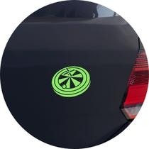 Adesivo de Carro Roleta Cassino - Cor Verde Claro Adesivo de Carro Roleta Cassino - Cor Verde Claro