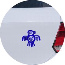 Adesivo de Carro Simbolo Pássaro Inca - Cor Azul