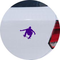 Adesivo de Carro Skatista Esporte no Skate - Cor Roxo