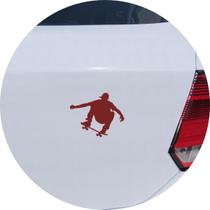 Adesivo de Carro Skatista Esporte no Skate - Cor Vinho