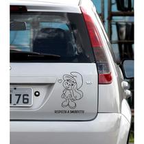 Adesivo De Carro Smurfette Mod 01