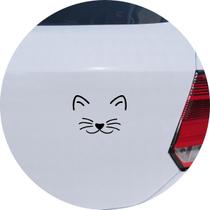 Adesivo de Carro Sorriso Gato - Cor Preto