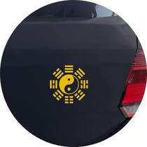 Adesivo de Carro Taoísmo Taijitu - Cor Vinho Adesivo de Carro Taoísmo Taijitu - Cor Vinho