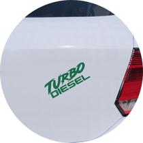 Adesivo de Carro Turbo Diesel - Cor Verde