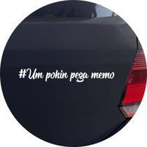 Adesivo de Carro Um Pokin Pega Memo Rebaixado - Cor Branco