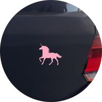 Adesivo de Carro Unicórnio Místico - Cor Rosa Claro