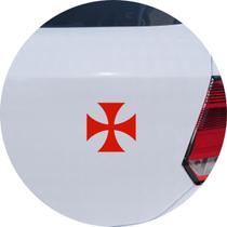 Adesivo de Carro Vasco Da Gama Cruz De Malta - Cor Vermelho - Melhor Adesivo