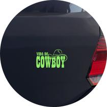 Adesivo de Carro Vida De Cowboy - Cor Verde Adesivo de Carro Vida De Cowboy - Cor Verde