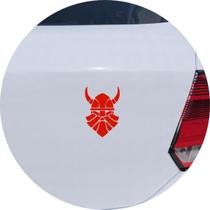Adesivo de Carro Viking Capacete - Cor Vermelho - Melhor Adesivo