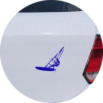 Adesivo de Carro Windsurf Prancha a vela - Cor Azul Claro