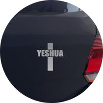 Adesivo de Carro Yeshua Salvador Jesus - Cor Rosa Claro