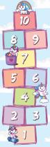 Adesivo de Chao Amarelinha Infantil Unicornio Arco Iris 3x1m Adesivo de Chao Amarelinha Infantil Unicornio Arco Iris 3x1m