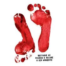 Adesivo De Chão Em Pegadas De Sangue Halloween 1 Cartela