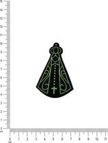 Adesivo de Chapéu Country Nossa Senhora Verde Adesivo de Chapéu Country Nossa Senhora Verde